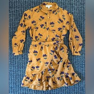 Soft Gallery Floral Kids Shirt and Skirt Set